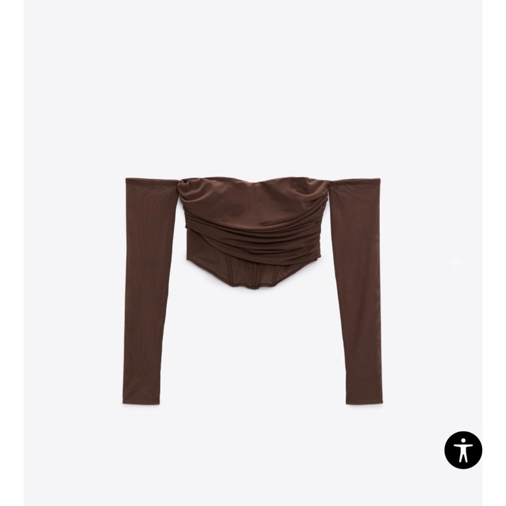 Zara Chestnut Brown Top